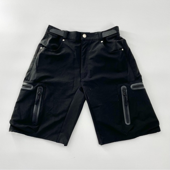 Men's Mountain Bike Shorts Bicycle MTB‎ Shorts Loose-fit Lightweight Black - Picture 2 of 11